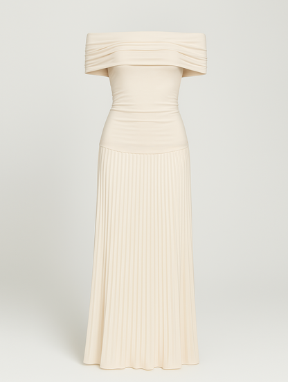 Zoravelle | Elegant Pleated Occasion Dress with Sophisticated Style