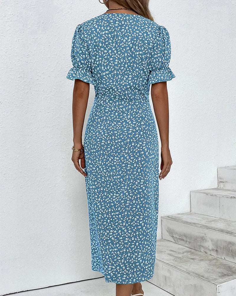 Vesper Collection | Women's Dress with Flutter Sleeves | Lightweight Summer Midi Dress for Effortless Elegance 6