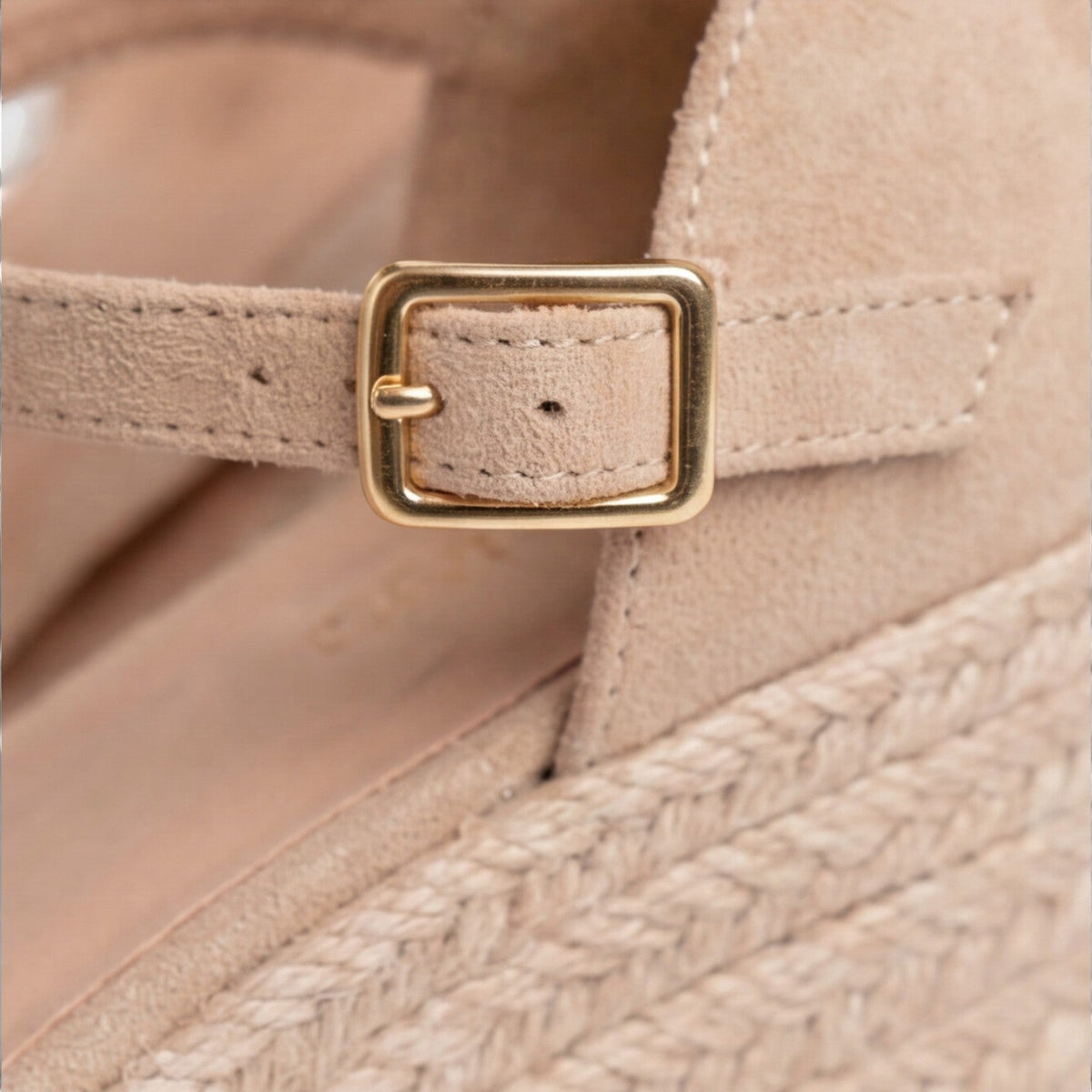 Women's Wedge Sandals - Closed Toe Ankle Strap