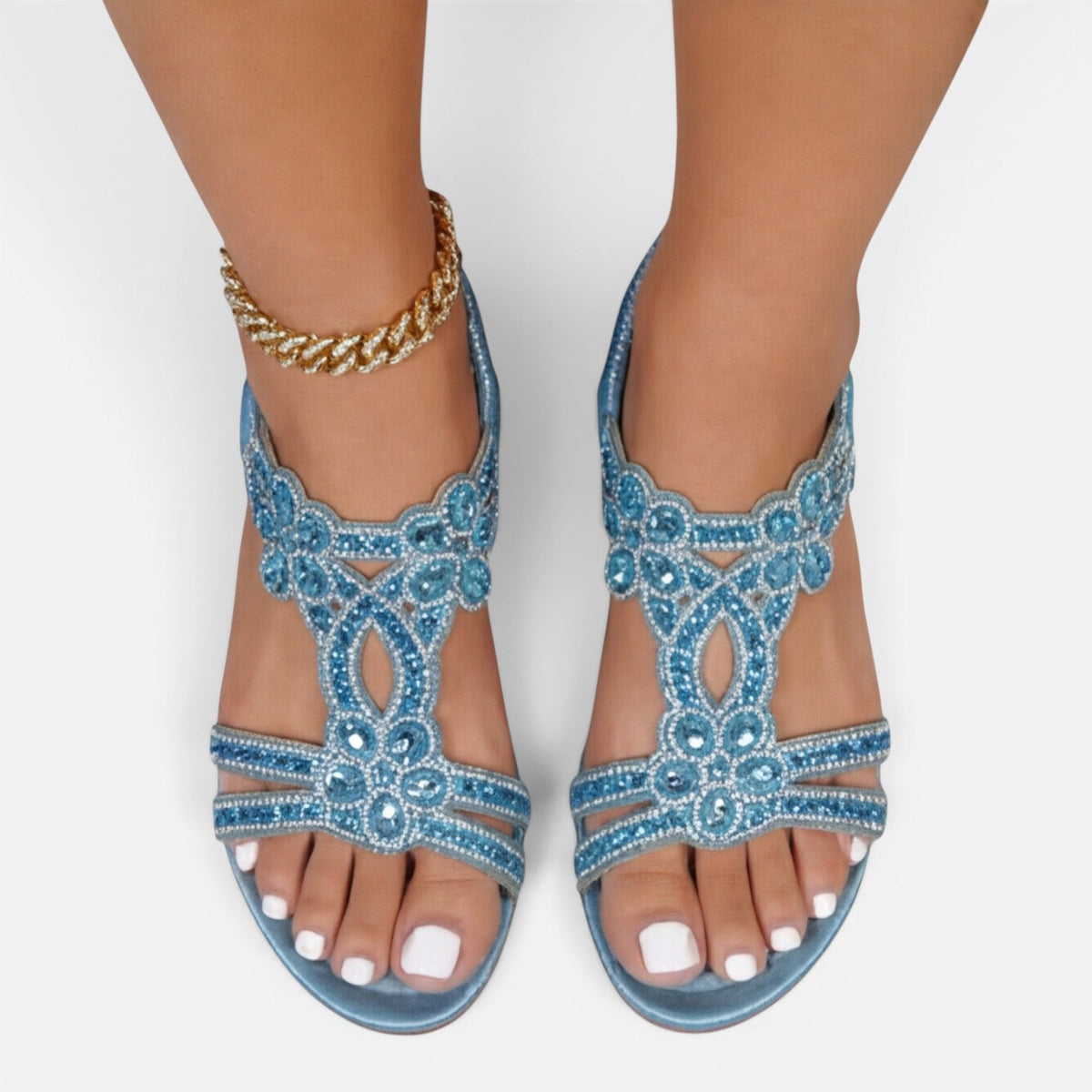 Women's Wedge Sandals - Cushioned Sole Walking Sandals