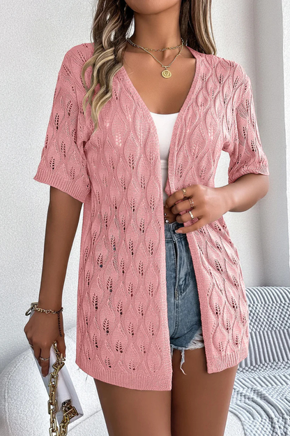 Winona | Women's Cardigan Sweater with Open Front Design | Lightweight Crochet Layering for Comfort 1