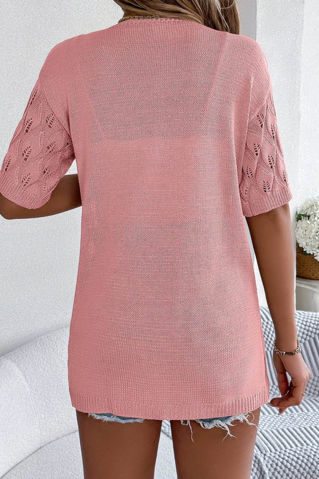 Winona | Women's Cardigan Sweater with Open Front Design | Lightweight Crochet Layering for Comfort 3