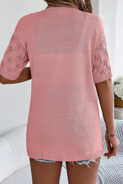 Winona | Women's Cardigan Sweater with Open Front Design | Lightweight Crochet Layering for Comfort 3