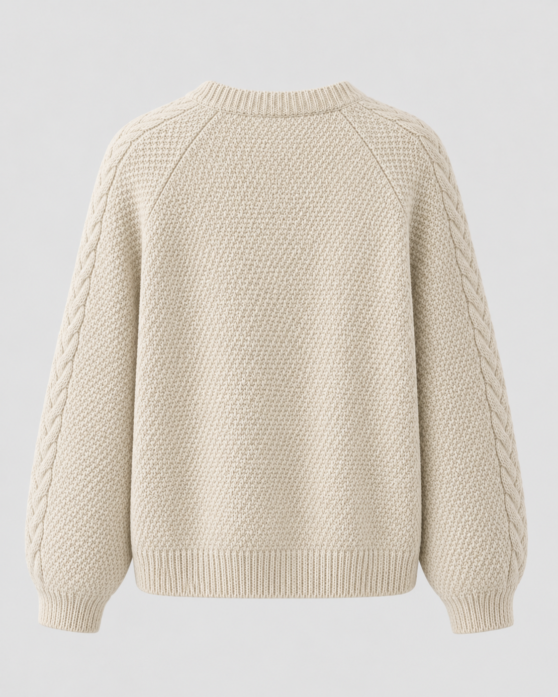 Women's Cable Knit Cardigan - Button Front Relaxed Fit
