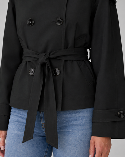 Women's Cropped Jacket - Zip Up Collar Casual Jacket