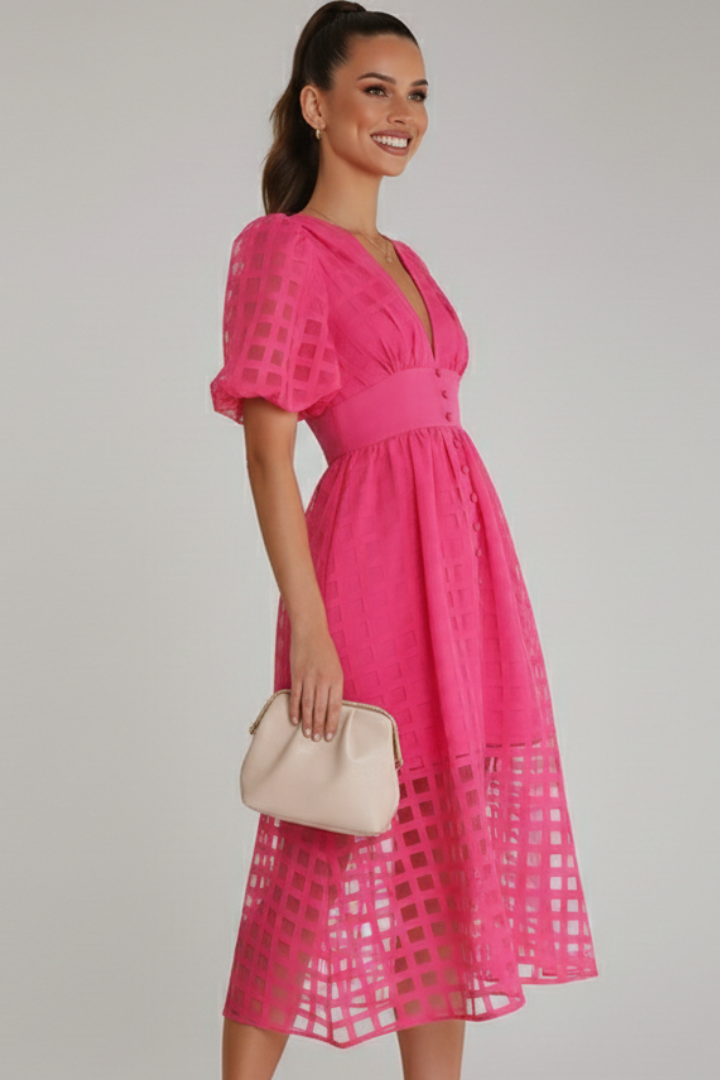 Kathryn | Lace Occasion Midi Dress