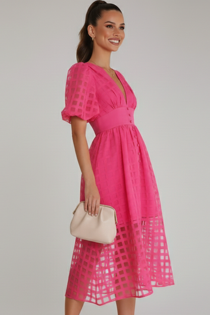 Kathryn | Lace Occasion Midi Dress