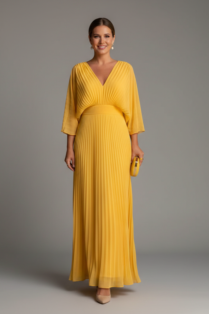 Olyndelle | Chic Pleated Dress Women Fashion Style
