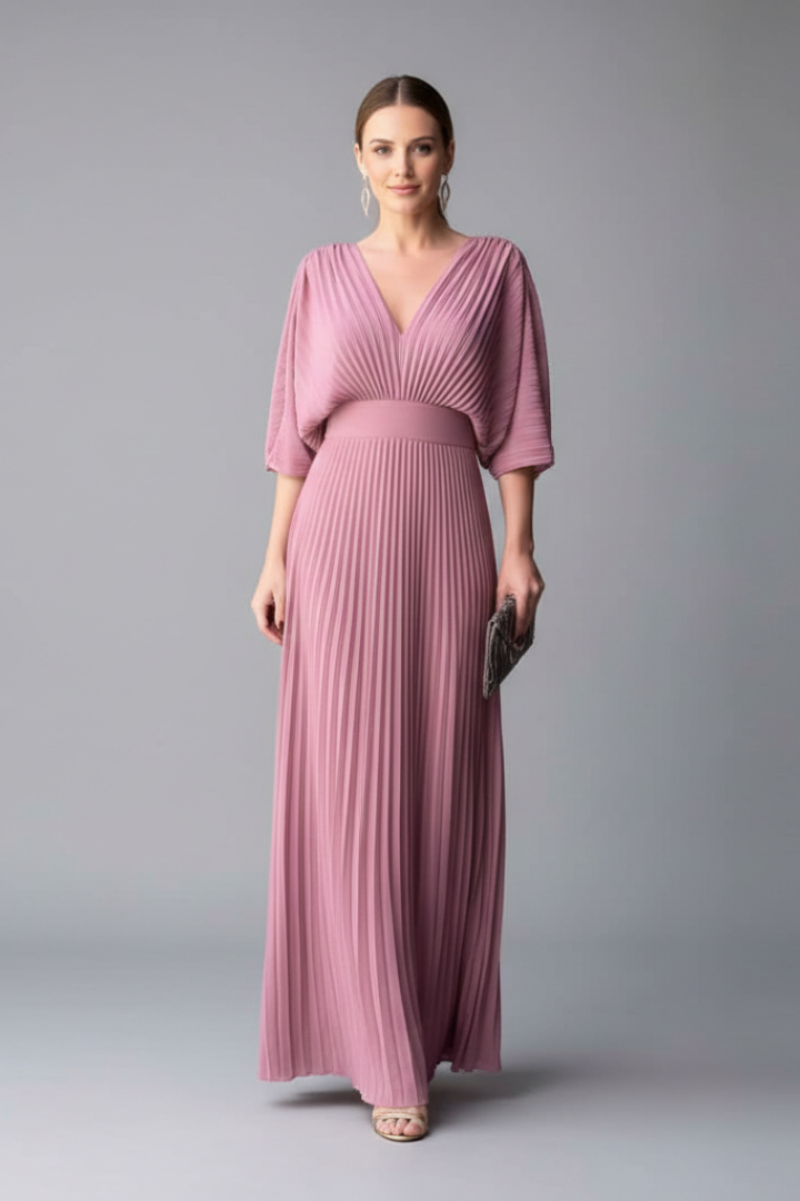 Olyndelle | Chic Pleated Dress Women Fashion Style