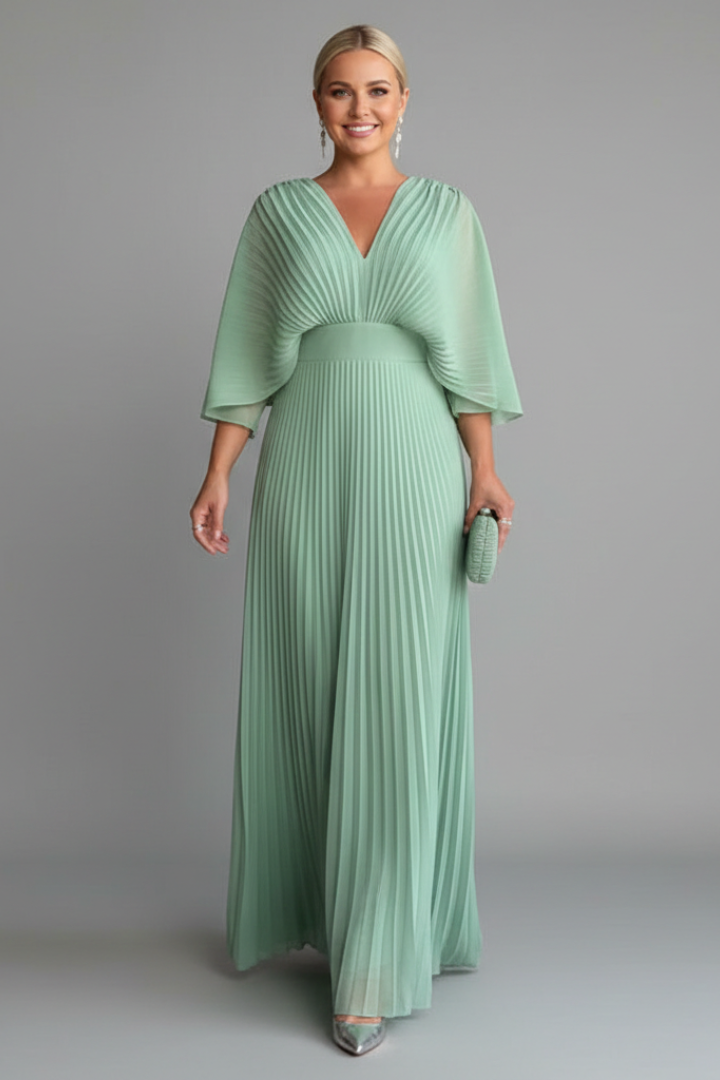 Olyndelle | Chic Pleated Dress Women Fashion Style