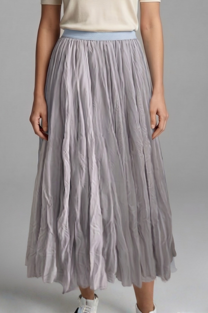 Maelisse | Elastic Pleated Maxi Skirt for Women Fashion Style