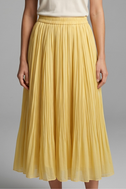 Maelisse | Elastic Pleated Maxi Skirt for Women Fashion Style