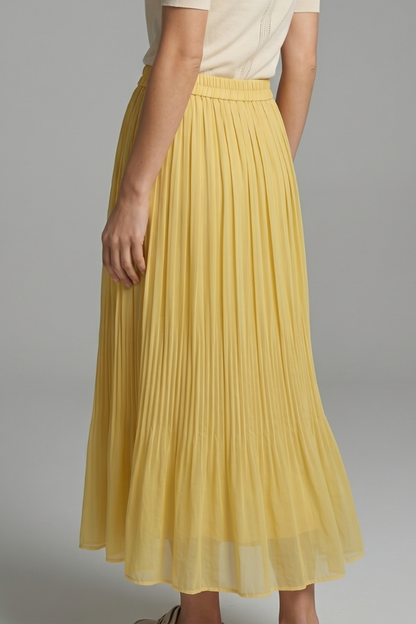 Maelisse | Elastic Pleated Maxi Skirt for Women Fashion Style