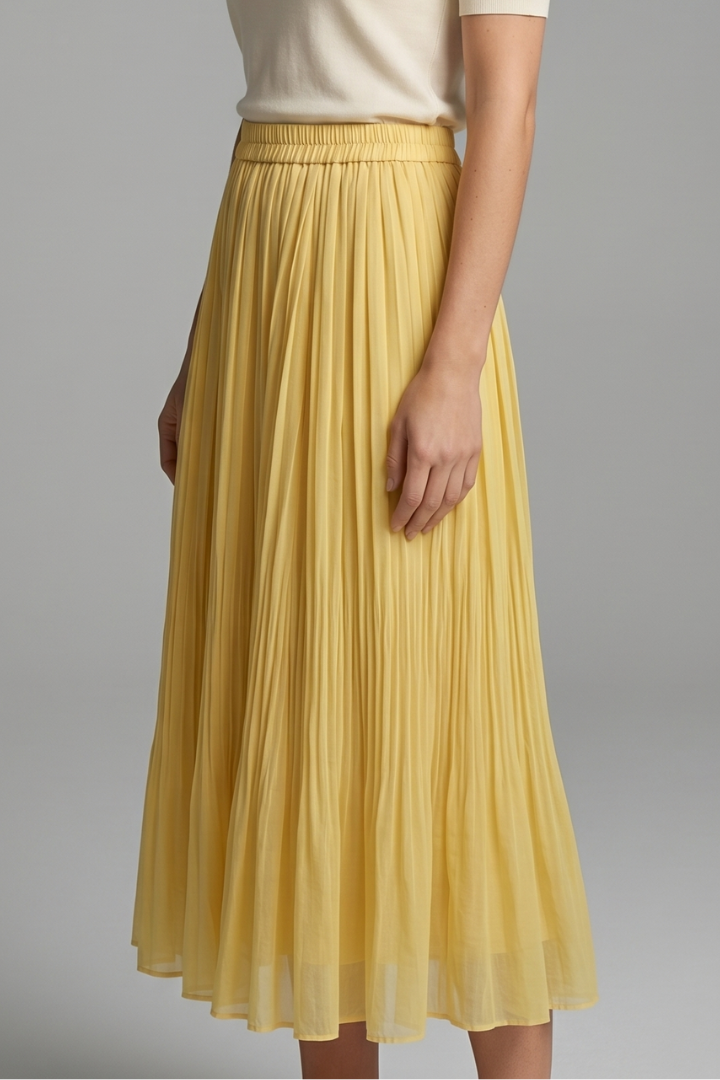 Maelisse | Elastic Pleated Maxi Skirt for Women Fashion Style