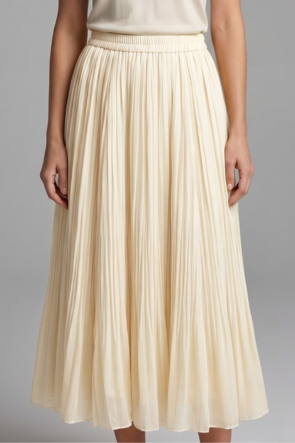 Maelisse | Elastic Pleated Maxi Skirt for Women Fashion Style