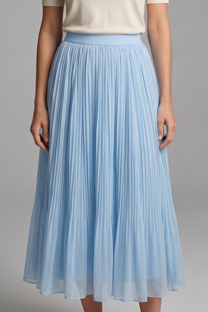 Maelisse | Elastic Pleated Maxi Skirt for Women Fashion Style