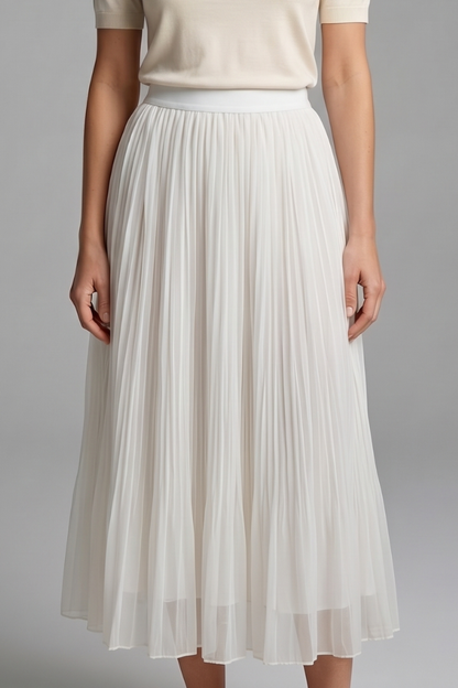 Maelisse | Elastic Pleated Maxi Skirt for Women Fashion Style