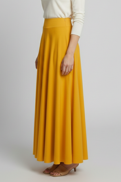 Solenne | Stylish Long High Waist Maxi Skirt for Women Fashion