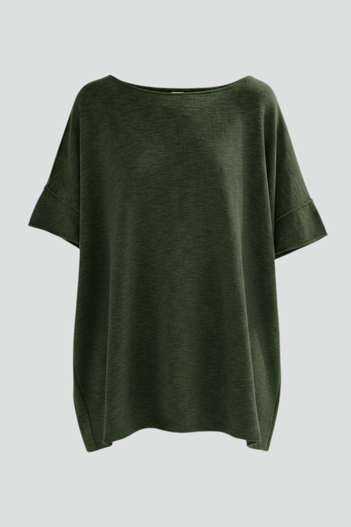 Ruby | Women's Oversized T-Shirt with Round Neck Basic Style