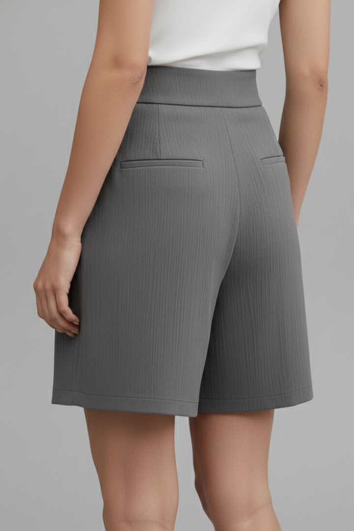 Florenne | Button-Front Linen Summer Shorts with Casual Style