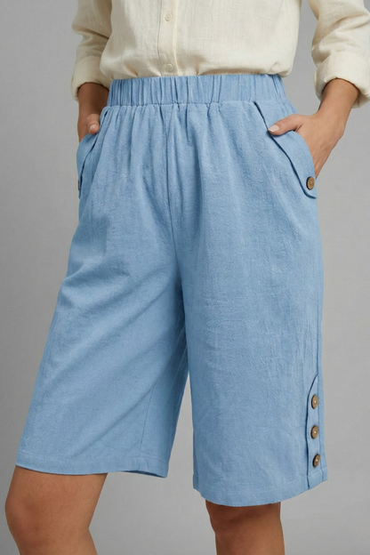 Halynne | High-Waist Denim Casual Shorts for Everyday Wear