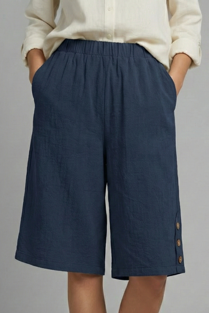 Halynne | High-Waist Denim Casual Shorts for Everyday Wear