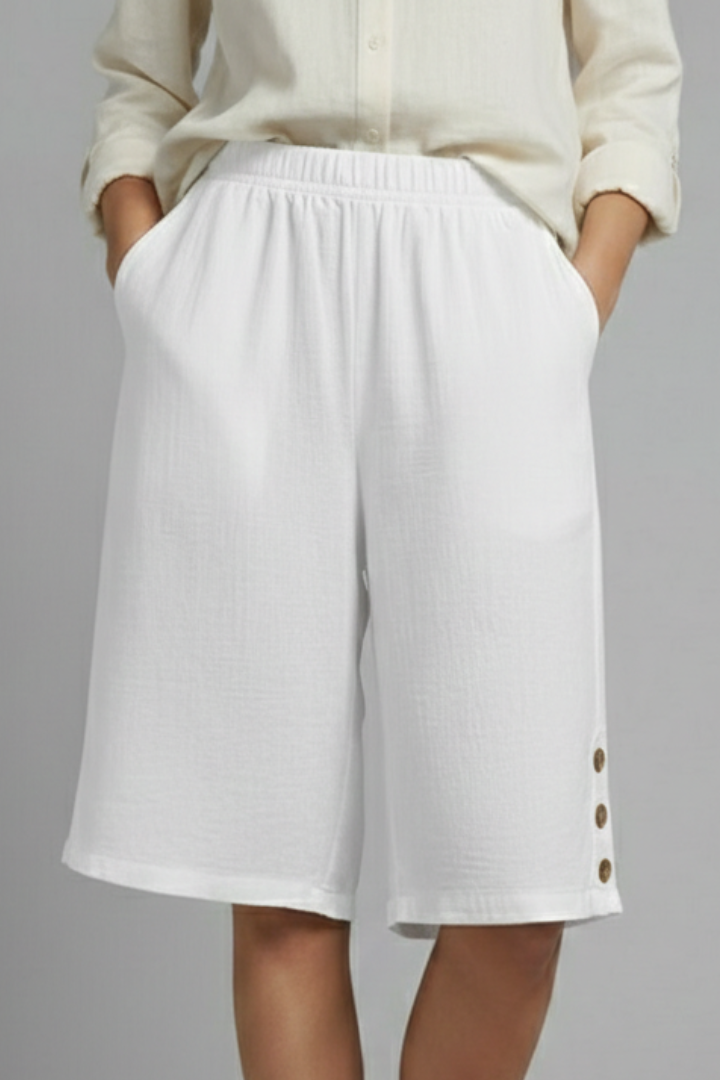 Halynne | High-Waist Denim Casual Shorts for Everyday Wear