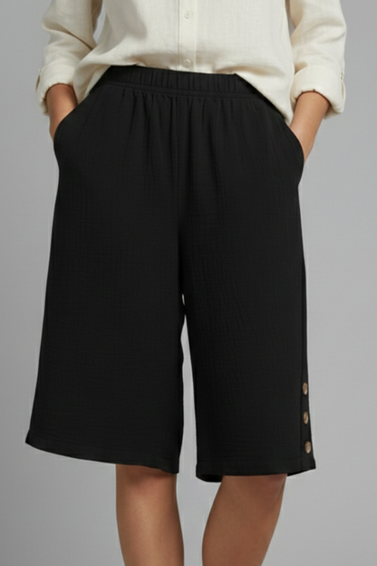 Halynne | High-Waist Denim Casual Shorts for Everyday Wear