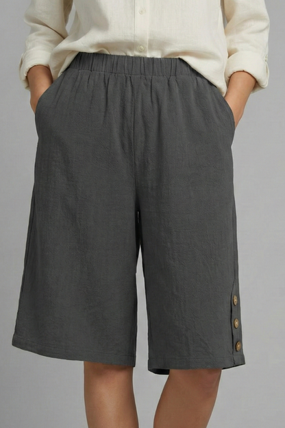 Halynne | High-Waist Denim Casual Shorts for Everyday Wear