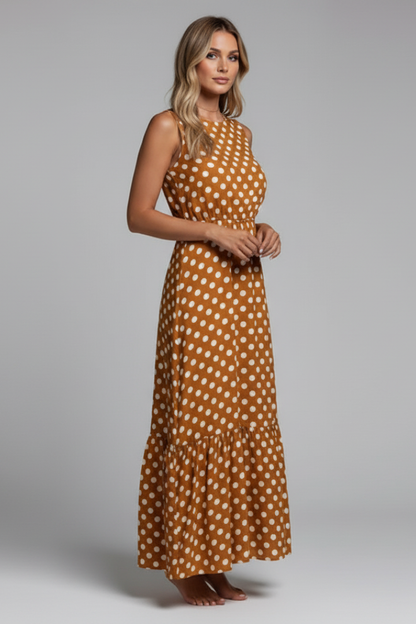 Isera | Chic Sleeveless Wrap-Front Maxi Dress with Asymmetric Hem