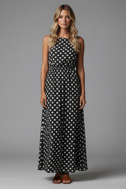 Isera | Chic Sleeveless Wrap-Front Maxi Dress with Asymmetric Hem