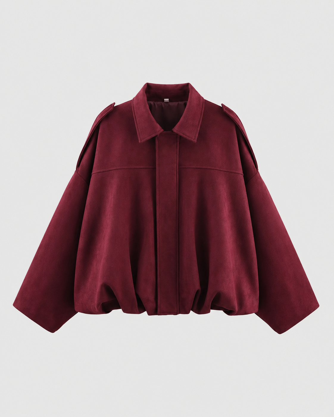 Women's Suede Jacket - Cropped Zip Up Casual Jacket