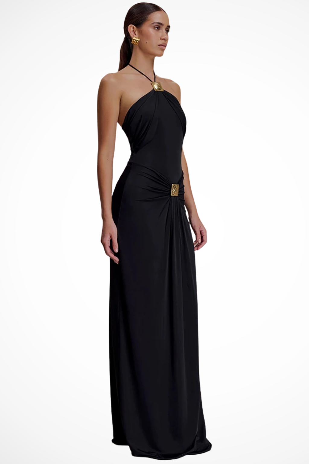 Women's Elegant Halter Neck Maxi Dress | Sophisticated Bodycon Summer Gown 2