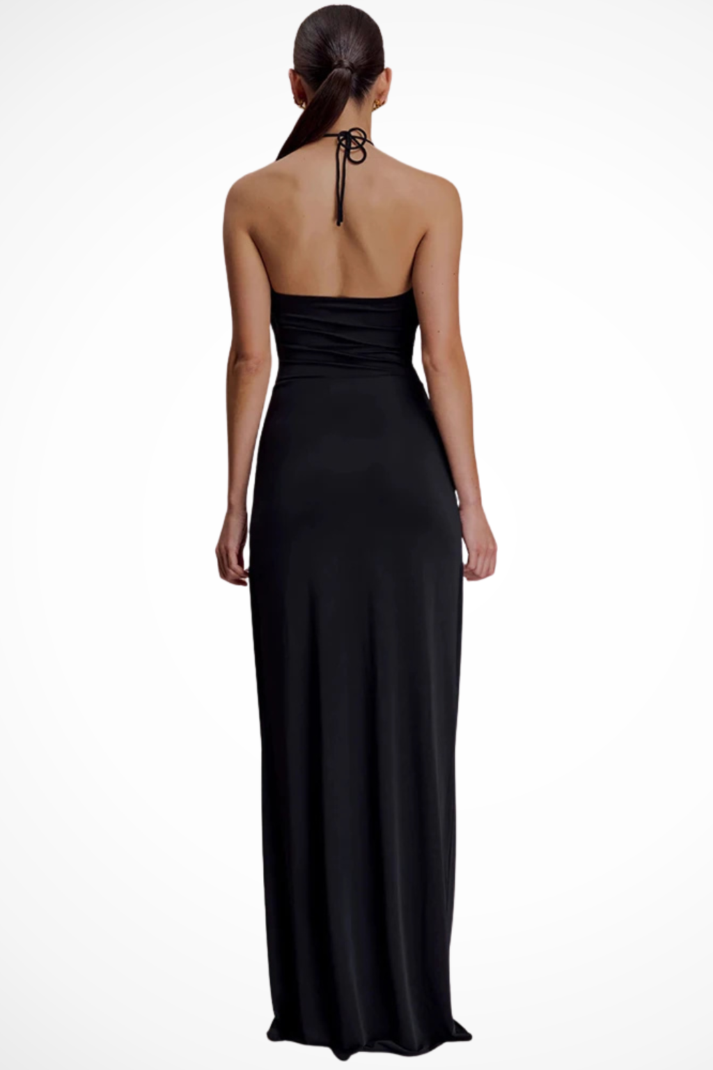 Women's Elegant Halter Neck Maxi Dress | Sophisticated Bodycon Summer Gown 3