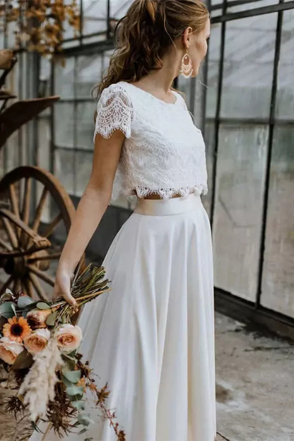 Women's Elegant Lace Maxi Skirt Set | Flowing Two-Piece Wedding Guest Outfit 5