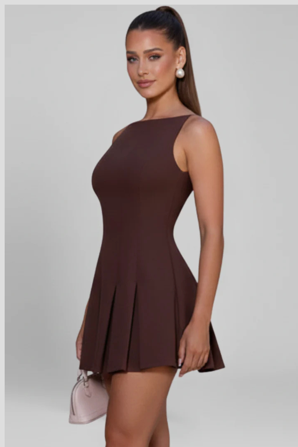 Women's Elegant Pleated Mini Dress | Stylish Sleeveless Cocktail Dress for Formal Occasions 2