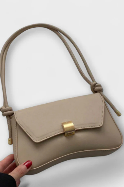 Women's Faux Leather Shoulder Bag | Elegant Compact Flap Purse with Adjustable Strap 1