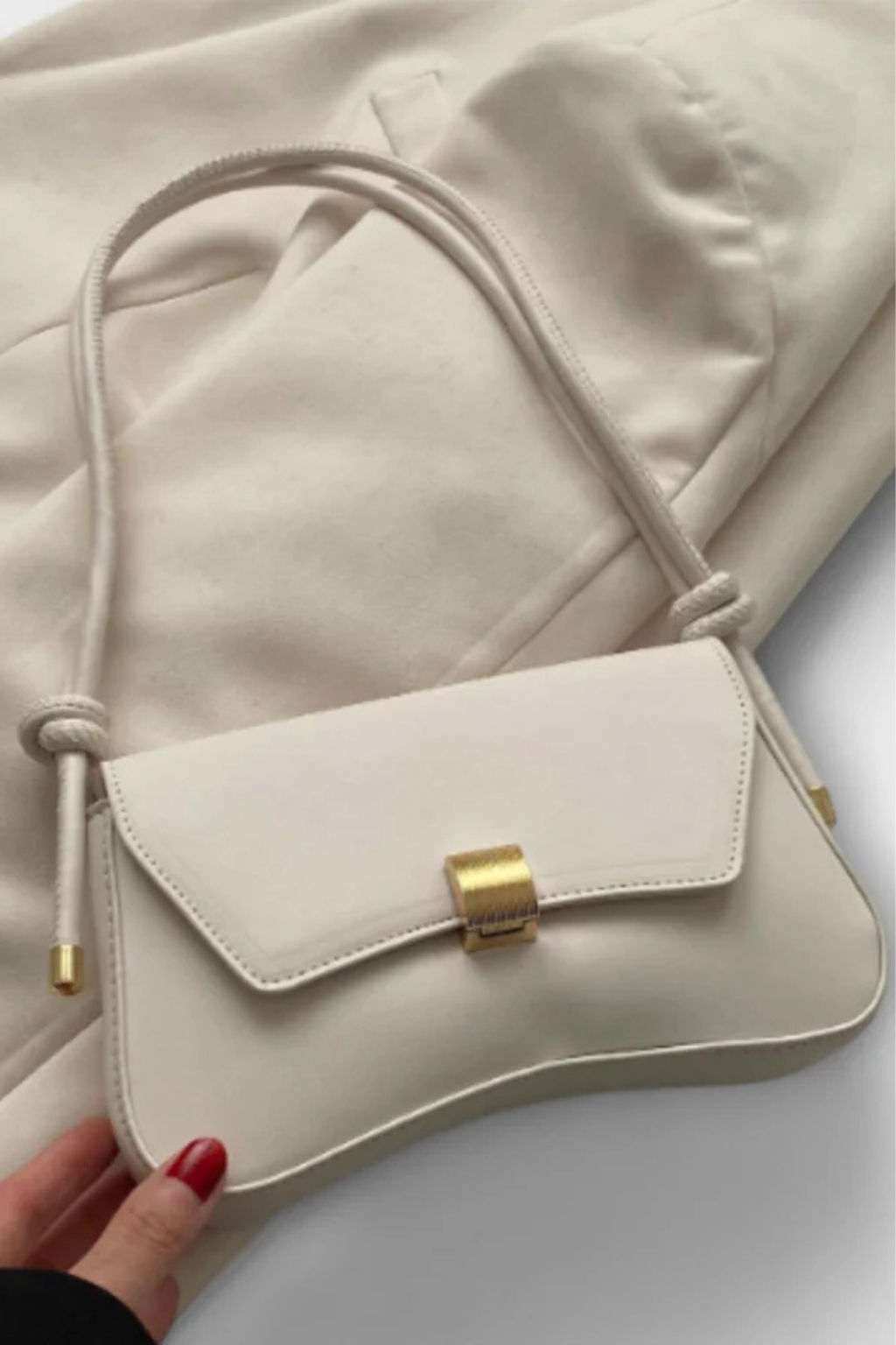 Women's Faux Leather Shoulder Bag | Elegant Compact Flap Purse with Adjustable Strap 3