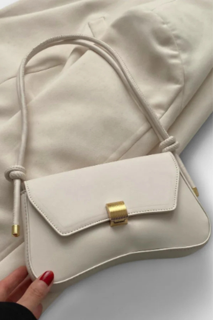 Women's Faux Leather Shoulder Bag | Elegant Compact Flap Purse with Adjustable Strap 3