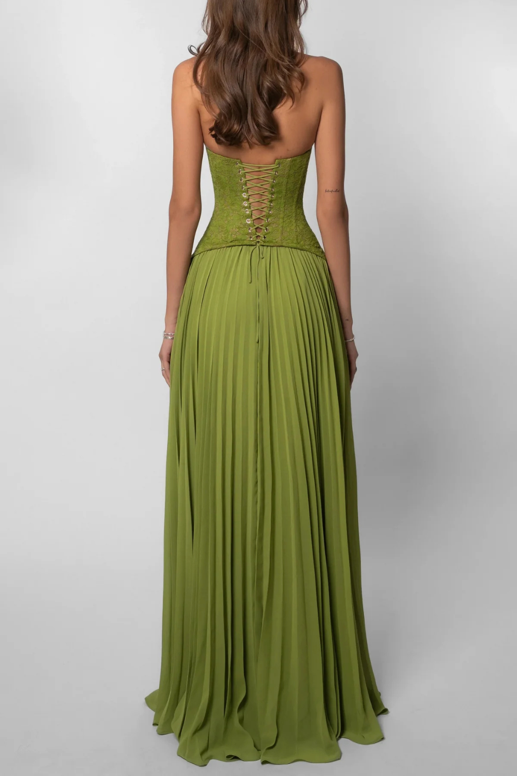 Women's Lace Corset Maxi Dress | Elegant Halter Neck Formal Gown 6
