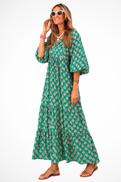 Women's Lightweight Boho Maxi Dress | Elegant Tiered Summer Gown 2