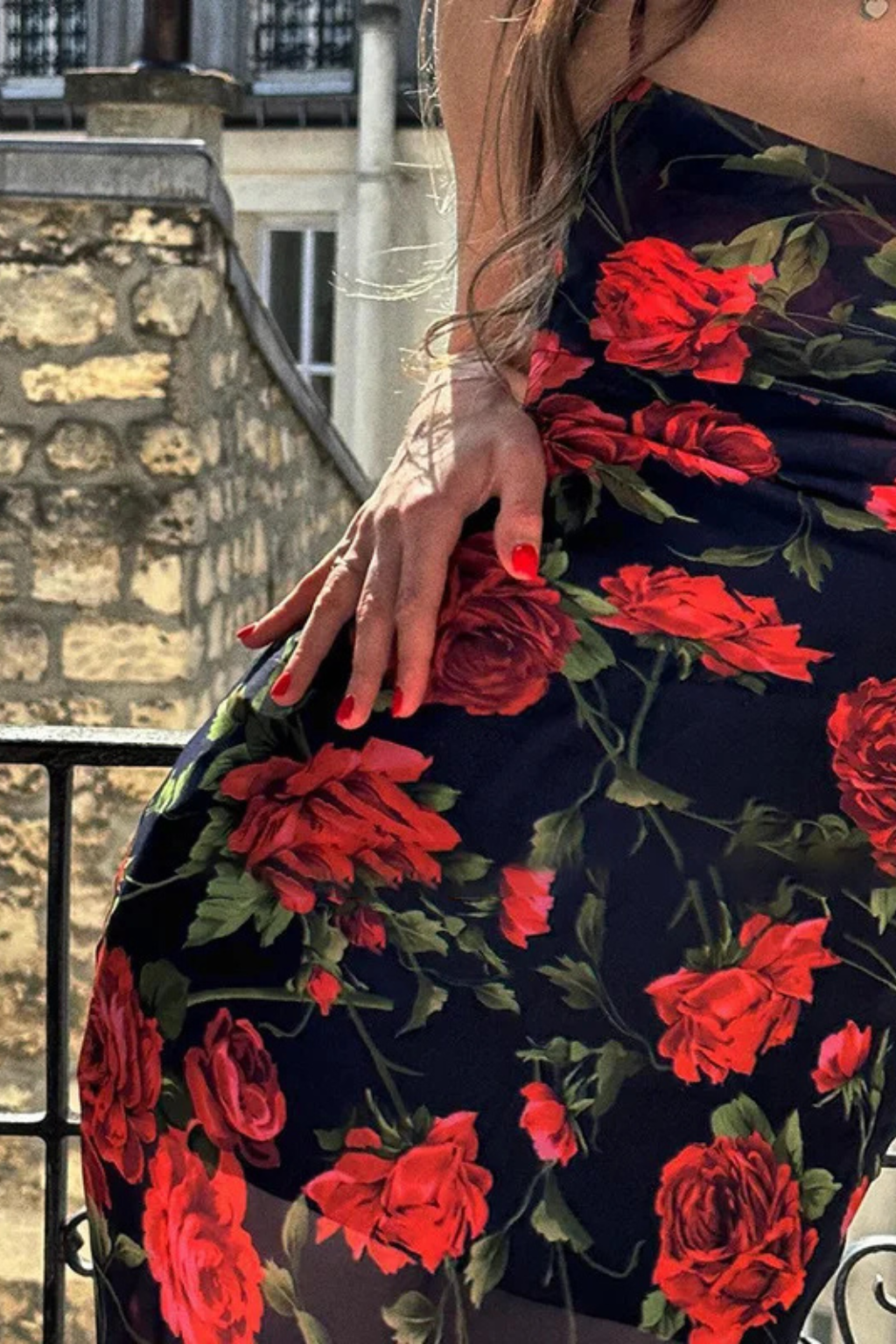 Women's Lightweight Floral Print Maxi Dress | Elegant Spaghetti Strap Summer Gown 7