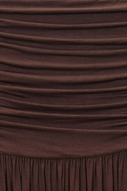 Women's Lightweight Pleated Maxi Dress | Elegant Strapless Summer Gown 6
