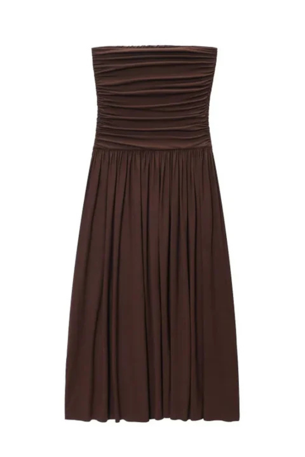 Women's Lightweight Pleated Maxi Dress | Elegant Strapless Summer Gown 7