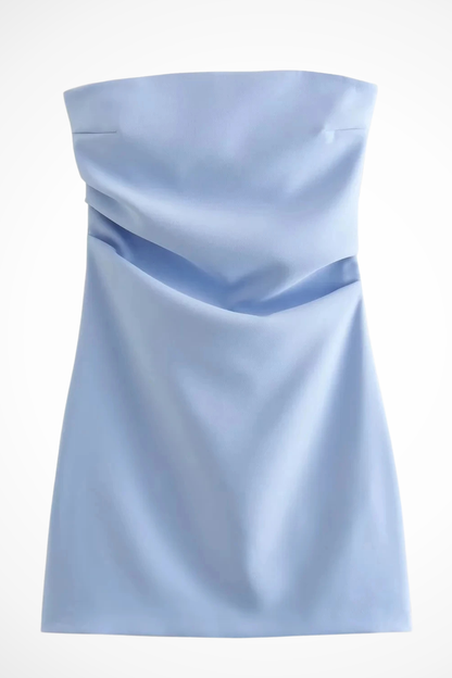Women's Minimalist Bodycon Mini Dress | Elegant Strapless Summer Outfit 5