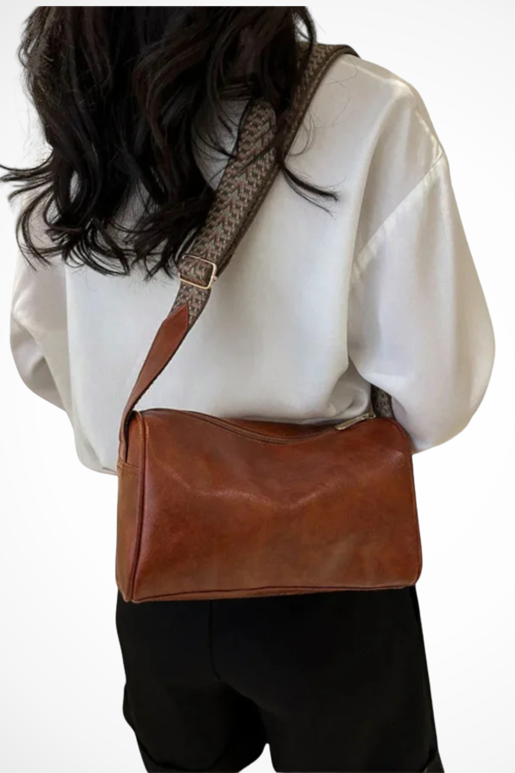 Women's Smooth Faux Leather Crossbody Bag | Stylish Compact Purse for Everyday Use 2
