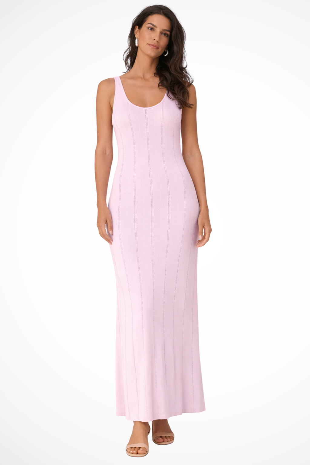 Women's Solid Black Maxi Dress | Elegant Sleeveless Formal Gown 4