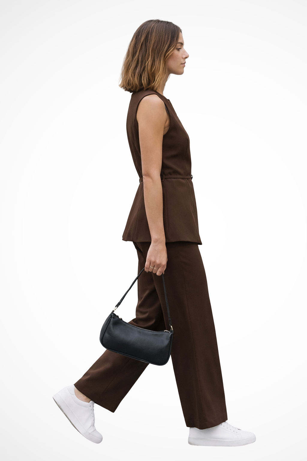Women's Structured Fabric Pant Suit | Elegant Wide Leg Trouser Set 2