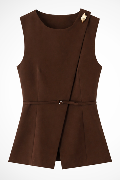 Women's Structured Fabric Pant Suit | Elegant Wide Leg Trouser Set 6