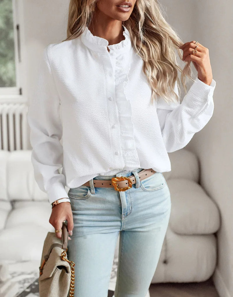 Women’s Blouse with Button Detail | Casual Lightweight Everyday Top
